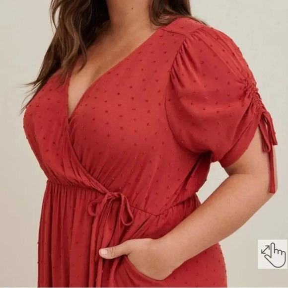 Torrid Surplice Dress - Picture 3 of 15